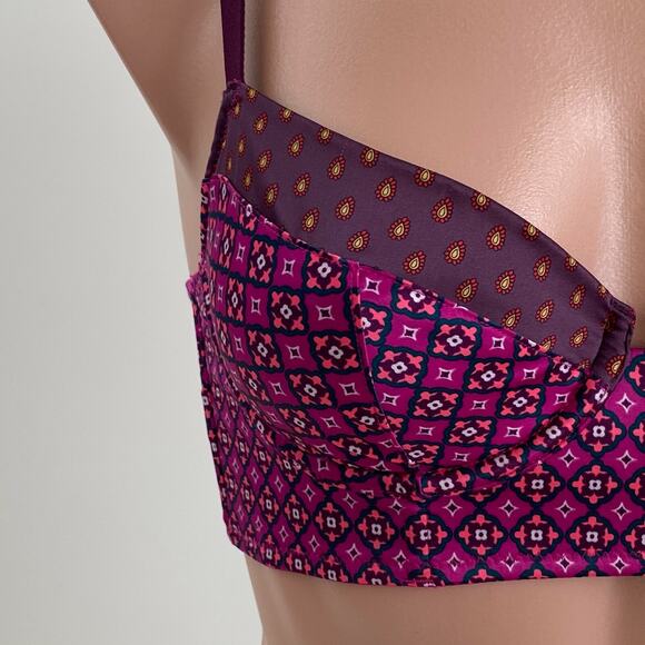 Victoria's Secret Very Sexy Lined Demi Bra 32C Brief XS Burgundy Set - Picture 5 of 12